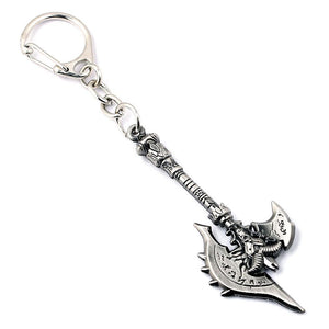 New Lich King Orange Ax Frostmourne 6cm Model Keychain Key Ring Pendant ES12670