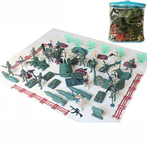 New 93pcs World War Military Toy Set Battlefield Figures Playset With 9cm Soldiers ES12828ES12828