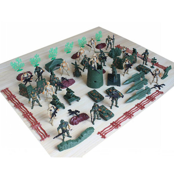 New 93pcs World War Military Toy Set Battlefield Figures Playset With 9cm Soldiers ES12828ES12828