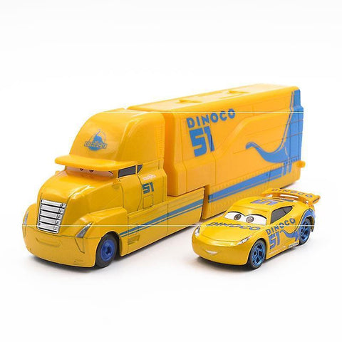 New 2pcs/lot Cruz Ramirez Cars Trailer Racing Car Toy Model ES12836ES12836