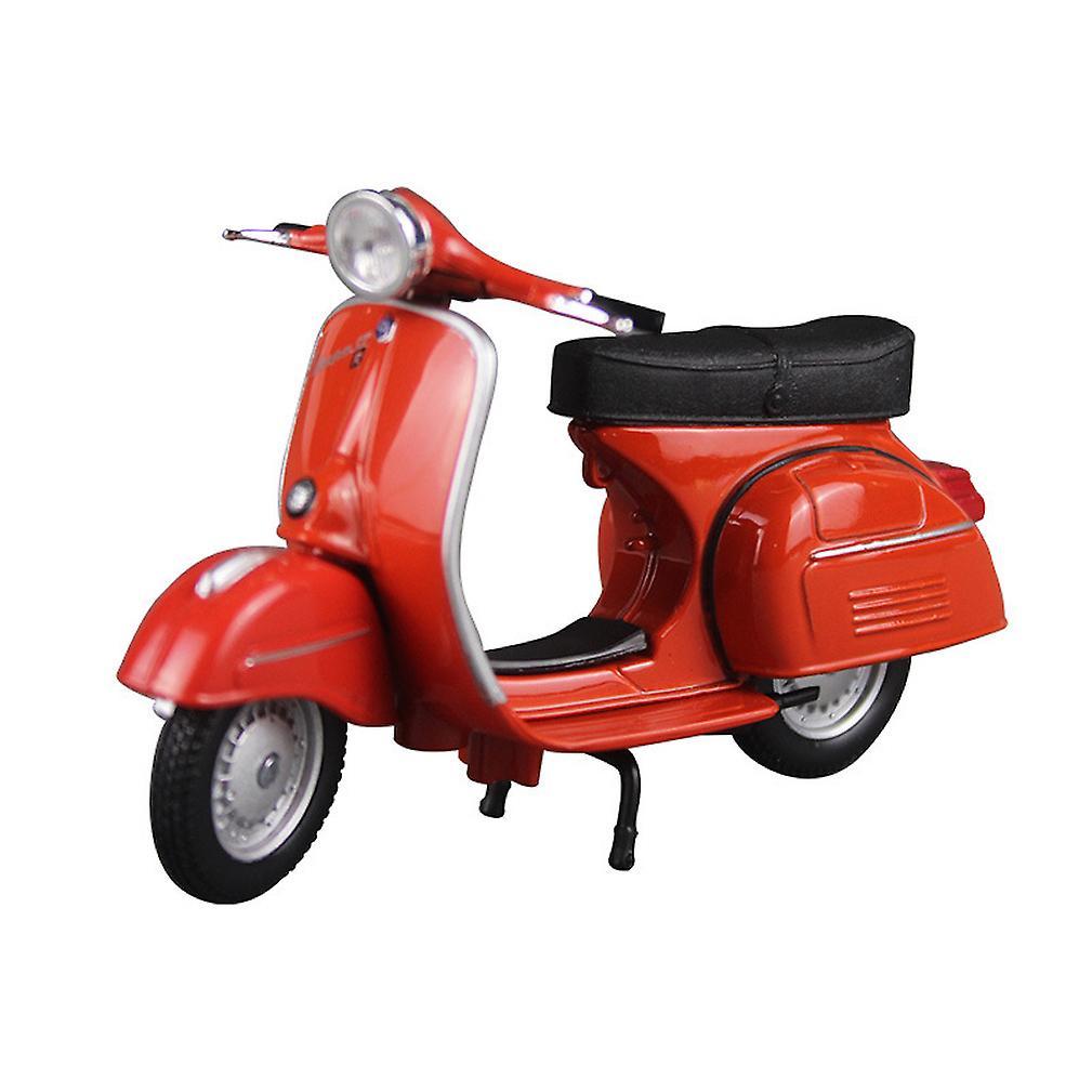 New 1:18 Roman Holiday Piaggio Pedal Motorcycle Simulation Alloy Sports Car Model Toys ES12838