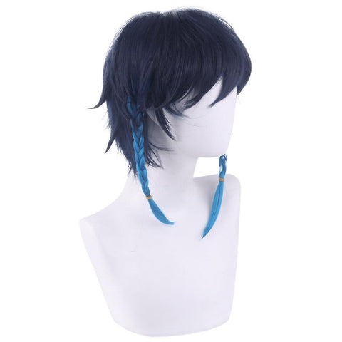 New Genshin Impact Wigs Barbatos Braided Wig Cap ES13441ES13441