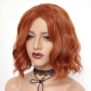 New Avengers Anime Wigs Black Widow Curl Wig Cap ES13450ES13450