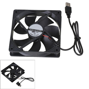 For 12CM DC 5V 12025 USB Power Ball Bearing Computer Case Cooler Cooling Fan WS37