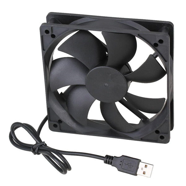 For 12CM DC 5V 12025 USB Power Ball Bearing Computer Case Cooler Cooling Fan WS37