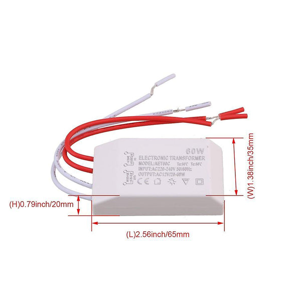 60W SMD MR16 MR11 G4 Light Electronic Transformer Power Supply DriverWS36