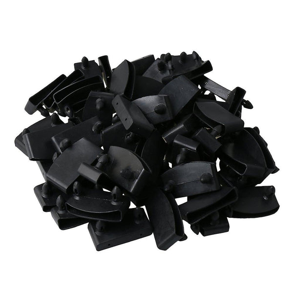 50pcs Bed Slat Plastic End Caps 50mm BlackWS15