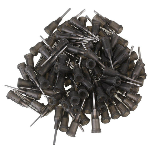 100pcs Blunt Flexible Dispensing Needle Blunt Tips 16Ga GrayWS167