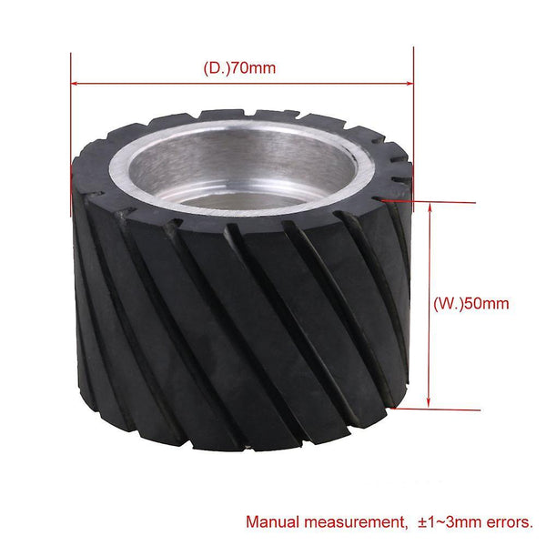 70mm Diameter Tooth-surface Bearings Belt Grinder Rubber Wheel GrinderWS29