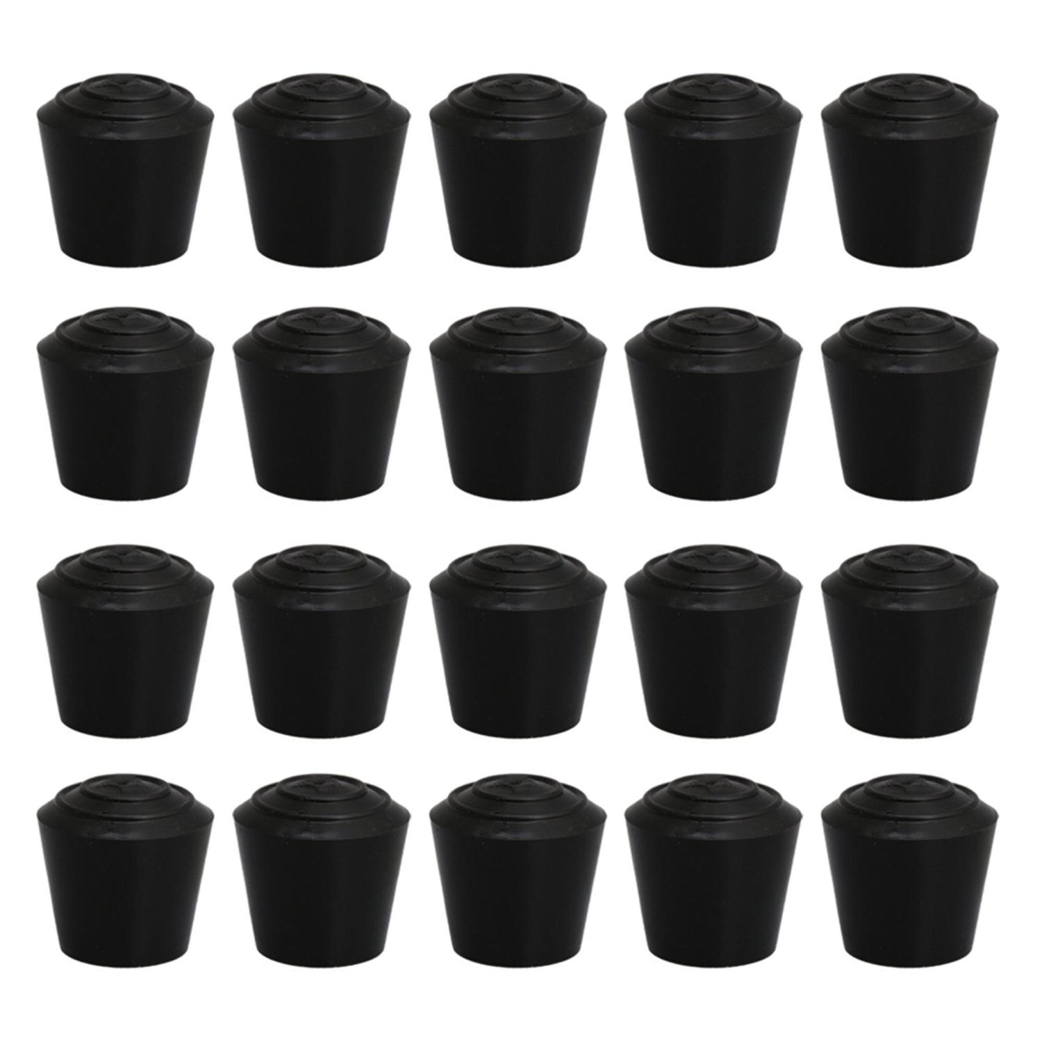 20pcs 14mm Inner Diameter Rubber Chair Feet Protector CapsWS1