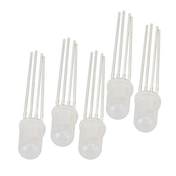 For A Set 5mm 4 Pin RGB LED Red Green Blue Diffused Common Anode Tri-Color LED Light WS172