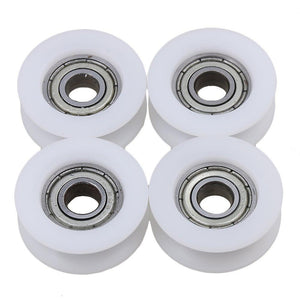 For 4pcs 6x24x9mm U Groove Door Window Roller Guide Pulley Wheel Bearing WS116