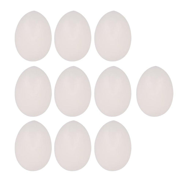 10pcsPlastic White Solid Fake Pigeon Parrots EggWS503