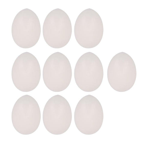 10pcsPlastic White Solid Fake Pigeon Parrots EggWS503