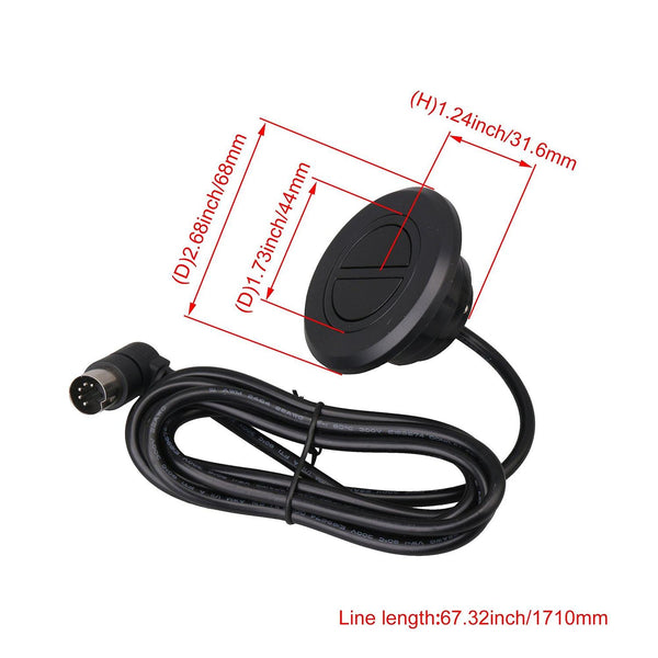 2 Button Round Power Recliner Switch Hand Control With L Shape ConnectorWS538