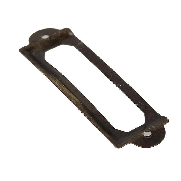 20pcs Antique Bronze Drawer Label Frame Card Holder Shelf DisplayWS202