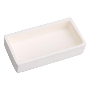 80x40x18mm Alumina Rectangle Crucible 50ml 1700 for Tube Muffle FurnaceWS368