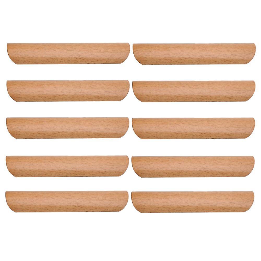 10pcs Wood Door Knob Cabinet Wardrobe Pull Handles 128mmWS248