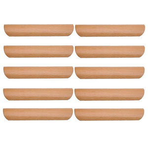 10pcs Wood Door Knob Cabinet Wardrobe Pull Handles 128mmWS248