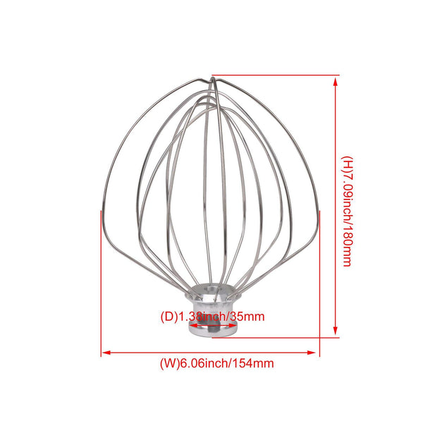 For KN256WW Stainless Steel Egg Cream Stirrer replacement for KitchenAid WS321