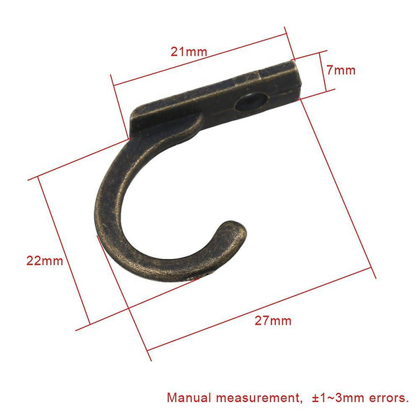 For 40pcs Antique Bronze Frame Strap Hanger Hook 21*7mm C114 WS588