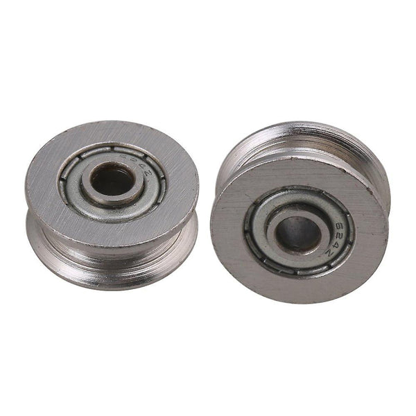 For 2pcs Bearing Steel Groove Rail Pulley Rolloer Wheel 4x18x7mm WS607