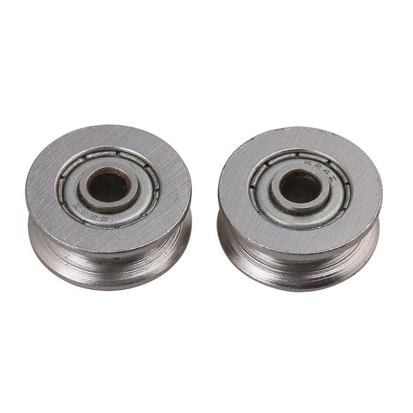 For 2pcs Bearing Steel Groove Rail Pulley Rolloer Wheel 4x18x7mm WS607