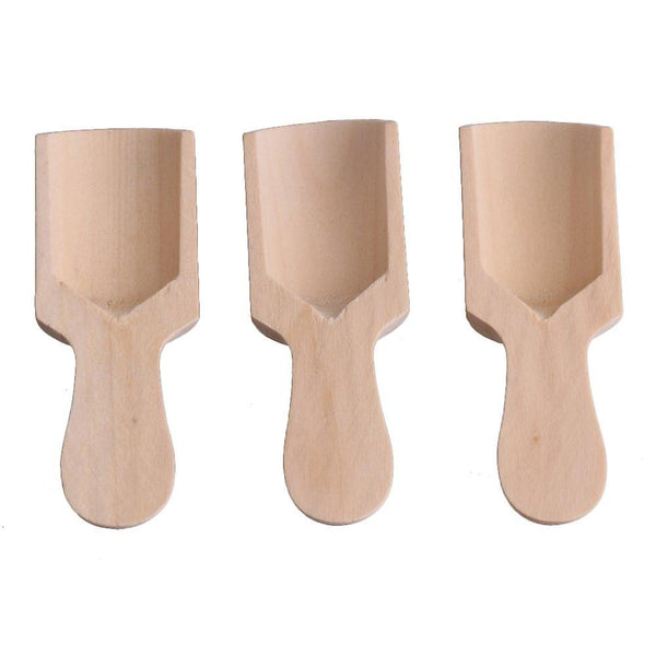 For 20pcs 73*24mm Wood Shovel Bath Salt Sugar Coffee Spoon WS664