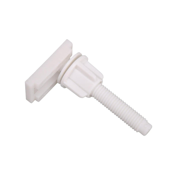 4Pcs White Hinge Screws Toilet Seat Plastic Bottom Bolt Nut 3.6x2.4cmWS738