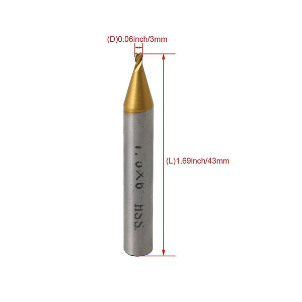 2pcs Titanized 1.5mm Milling Key Cutter Machine Parts Locksmith ToolsWS386