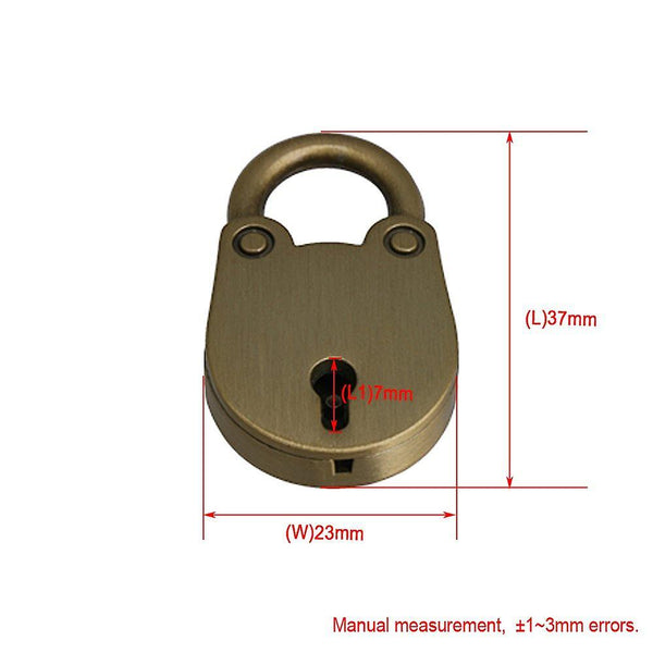 10 Piece Bronze Mini Padlock Lock with Key for Jewelry BoxWS496