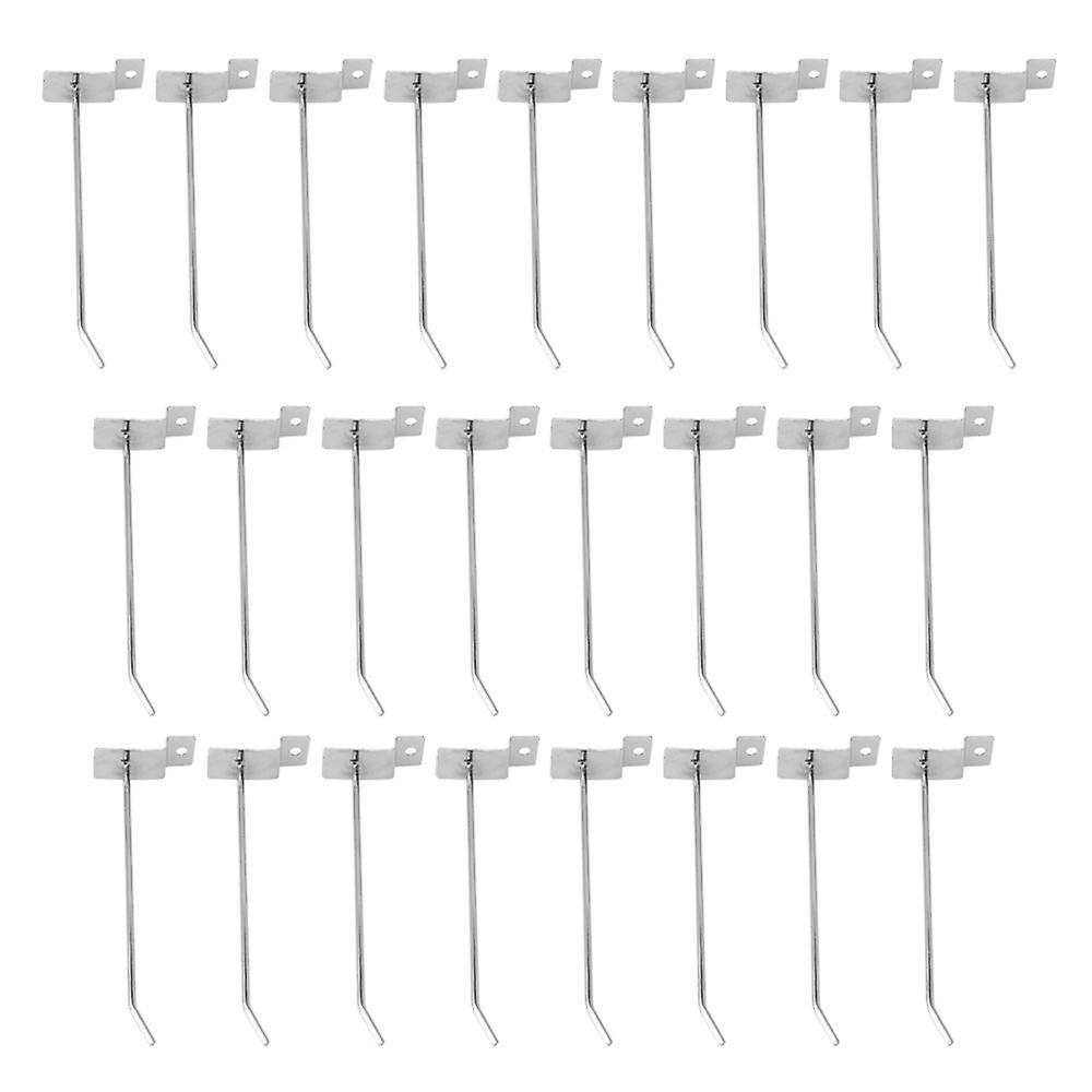 25PCS Single Hook Pin Arm Fitting Prong Hanger Shop Slatwall DisplayWS784