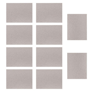 10pcs 12x15cm Universal Insulation Mica Sheet for Microwave Oven GrayWS854