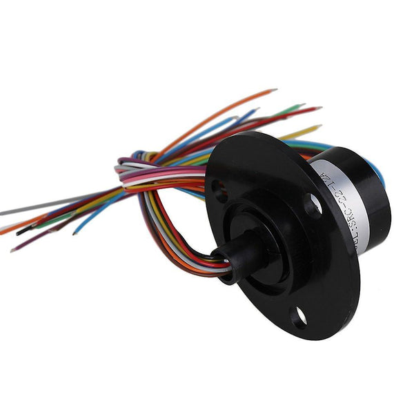 250RPM Metal Black 12 Wires Electronic Components Hat Type Conductive Slip RingWS856