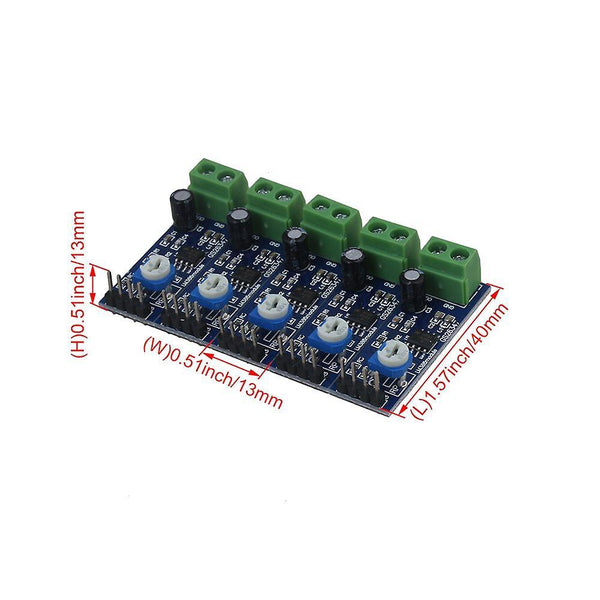 For 5pcs Adjustable LM386 Audio Amplifier Module 200 Times 4-12V Input 10K Resistance WS942