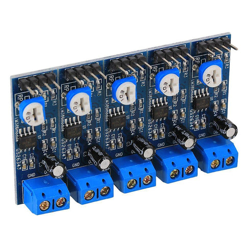 For 5pcs Adjustable LM386 Audio Amplifier Module 200 Times 4-12V Input 10K Resistance WS942