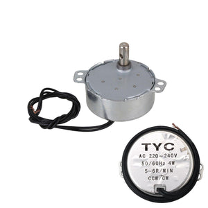 5-6RPM Robust Synchronous Motor TYC-50 AC 220V Torque 4KGF.CM 4W CW/CCWWS1054