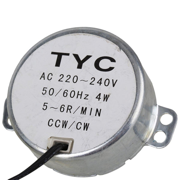 5-6RPM Robust Synchronous Motor TYC-50 AC 220V Torque 4KGF.CM 4W CW/CCWWS1054