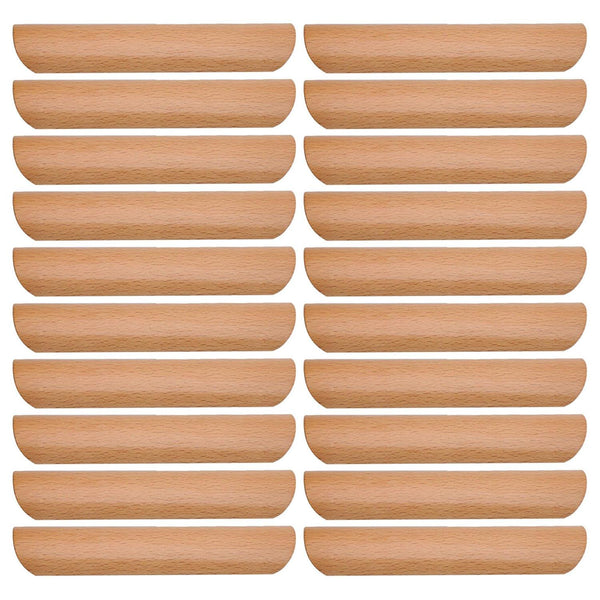 20PCS Wooden Cabinet Handles Cupboard Drawer Pulls with 128mm Pitch HoleWS1146