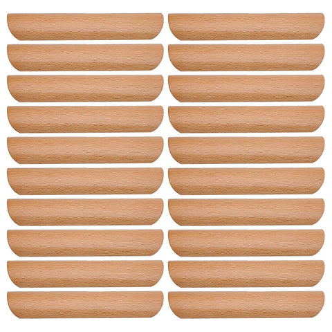 20PCS Wooden Cabinet Handles Cupboard Drawer Pulls with 128mm Pitch HoleWS1146