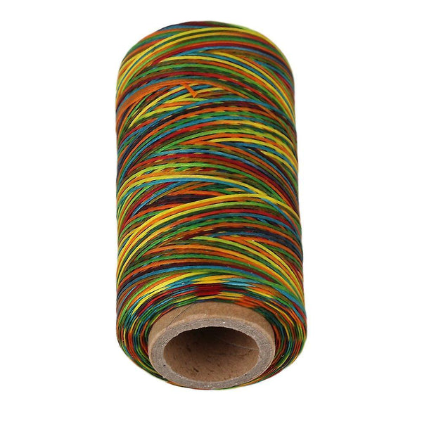 250M 1mm Multicolor Leather Sewing DIY Stitching Flat Waxed Thread Cord 150DWS1364