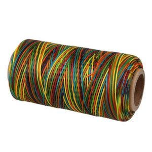 250M 1mm Multicolor Leather Sewing DIY Stitching Flat Waxed Thread Cord 150DWS1364