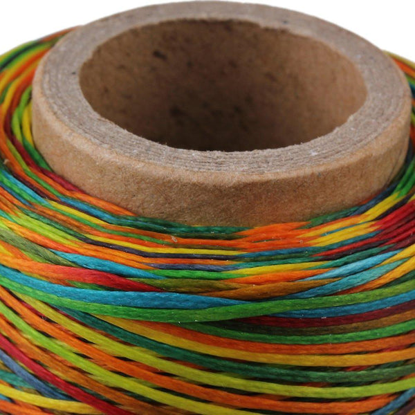 250M 1mm Multicolor Leather Sewing DIY Stitching Flat Waxed Thread Cord 150DWS1364