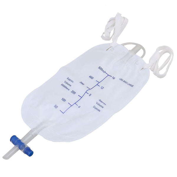 For 5pcs Incontinence 500ml Urinary Drainage External Catheters Leg Bag WS1419