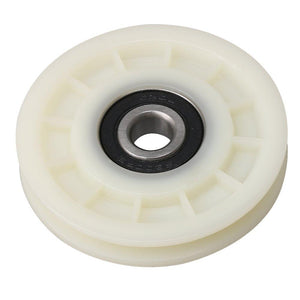 For Creamy White Garage Door Nylon Groove Bearing Cable Pulley Wheel 66x11mm WS1516