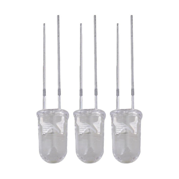 For 200pcs White 5mm Round Emitting Diode LED Light Lamp 3.0-3.2V WS1554