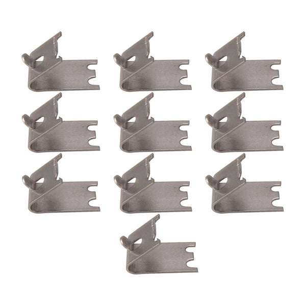 10pcs Freezer Cooler Shelf Clips Supporter Thickness 1.22mm SilverWS1560