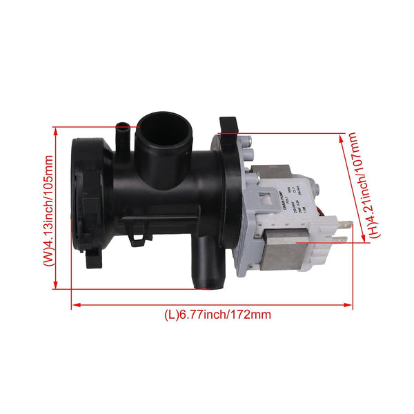 For 17.2x10.5x10.7cm 220-240V Washing Machine Drain Motor B04040012 20W 50HZ WS1569