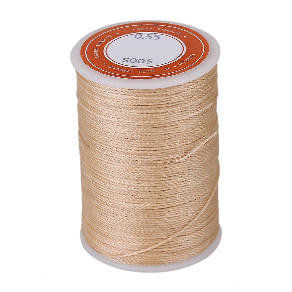 For Beige Waxed Polyester Thread Necklace Cords 0.55mm Craft Wax Round Thread Wire WS1710