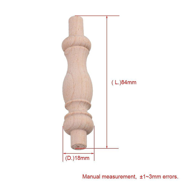 20PCS 84x18mm Wood Unfinished Spindles Rod DecorationWS1734